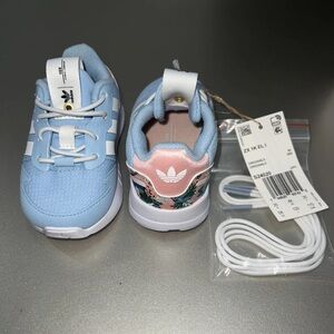 NWT Adidas Originals ZX 1K  LIMITED EDITION Clear Sky/Haze Coral Toddler